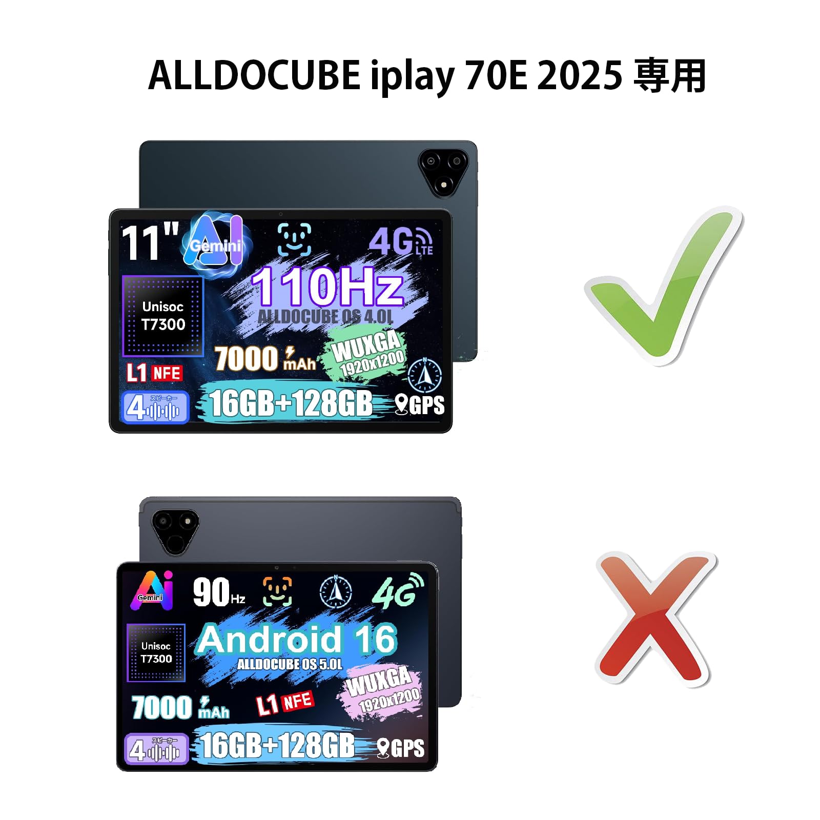 Amazon.co.jp: ALLDOCUBE iplay70E 2025 ケース 、2026年 iplay70E